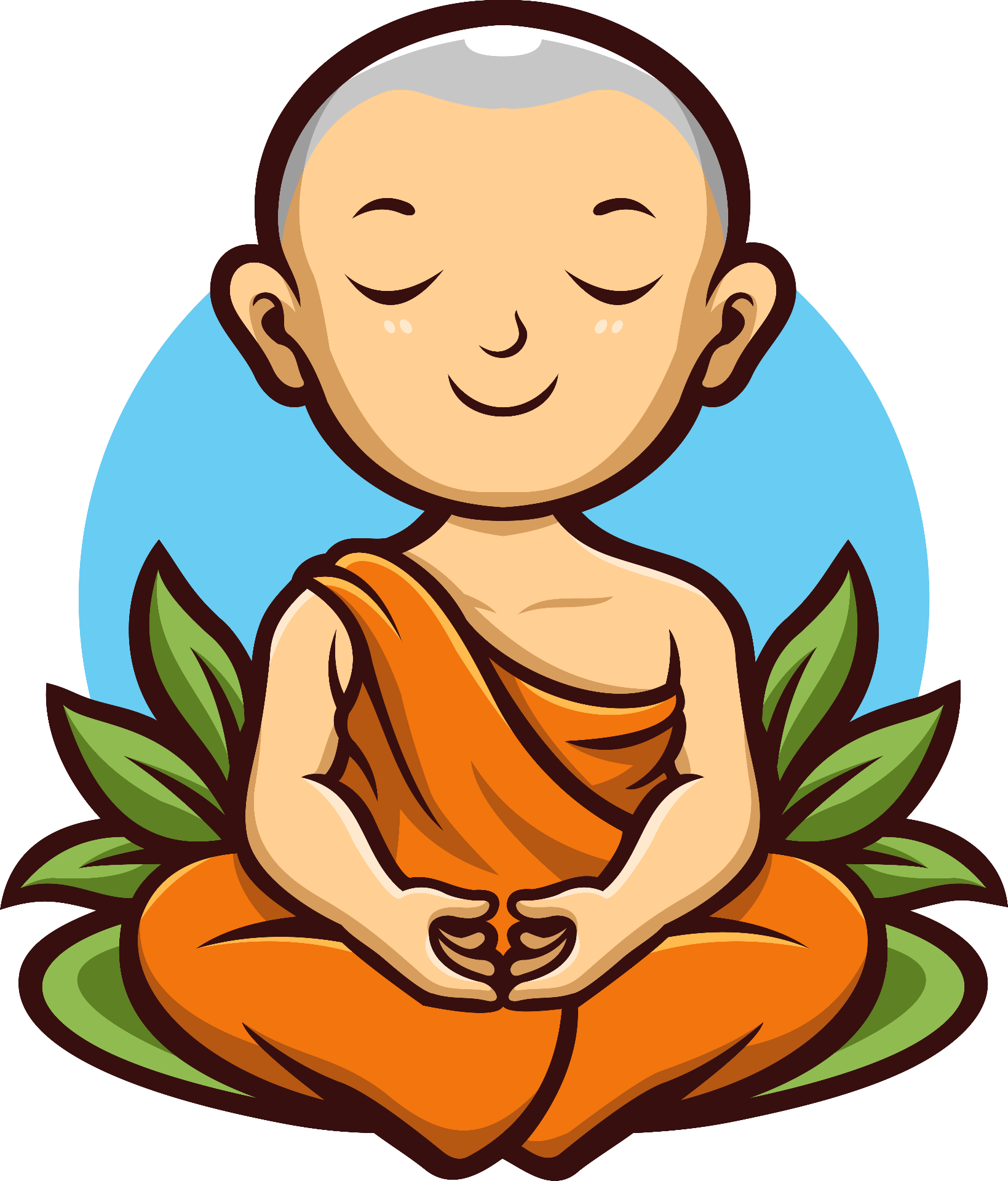 The Mindful Monk illustration